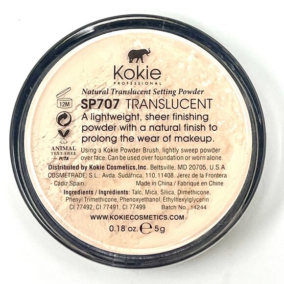 ✨ NEW Sealed Kokie Cosmetics Translucent Setting Powder - 0.17 oz / 5g ✨ - Picture 3 of 4